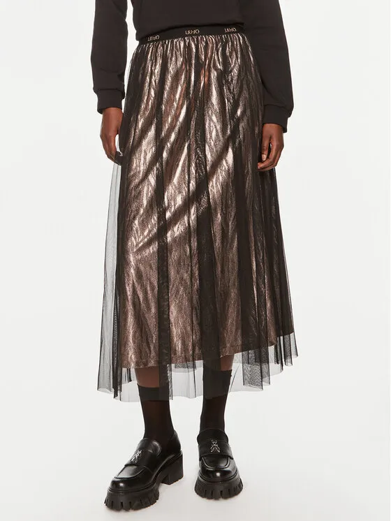 Tüllrock · Schwarz · Midi