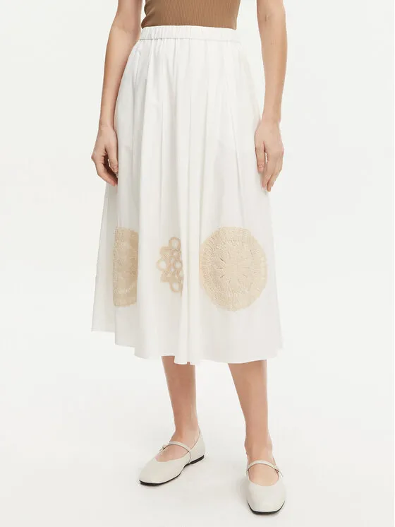 Trapezförmiger Rock · Bunt · Midi