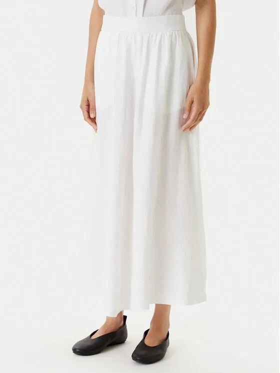 Trapezförmiger Rock · Écru · Midi