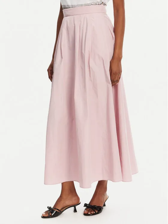 Trapezförmiger Rock · Rosa · Midi