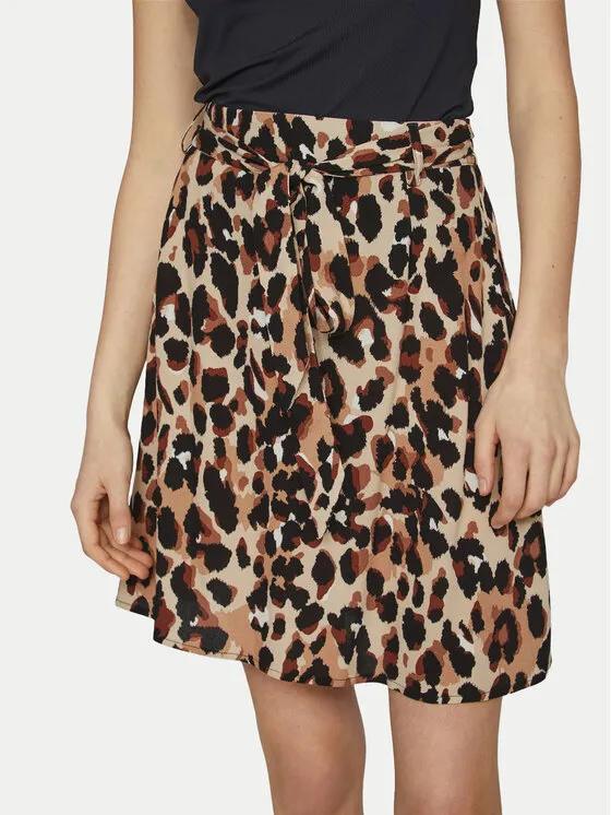 Trapezförmiger Rock · Schwarz · Mini