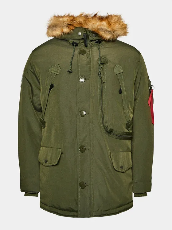 Winterjacke · Khakifarben