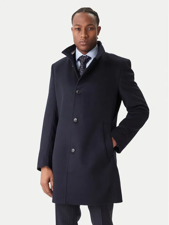 Wollmantel · Dunkelblau