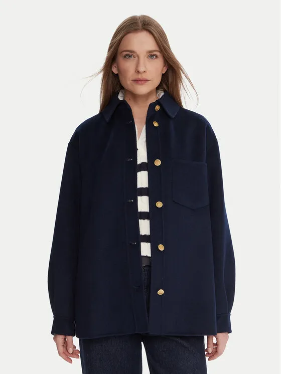 Wollmantel · Dunkelblau