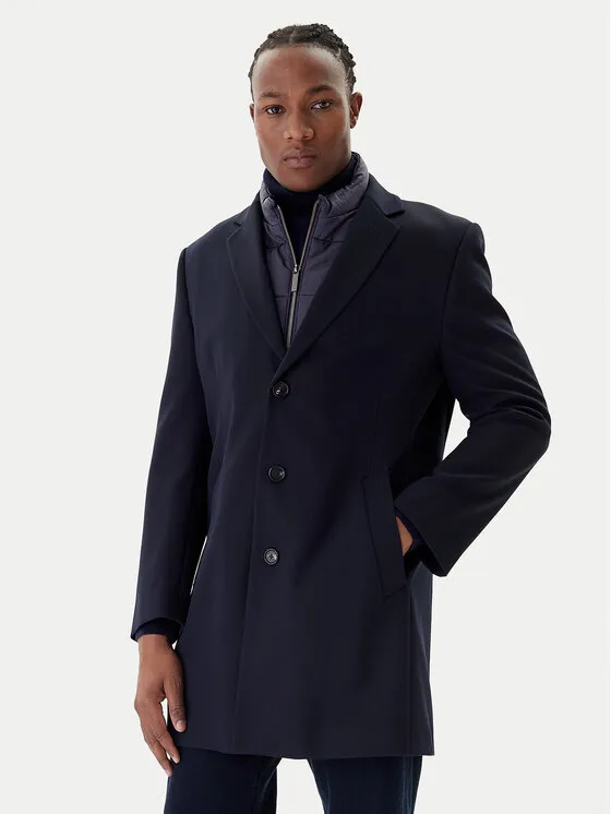 Wollmantel · Dunkelblau