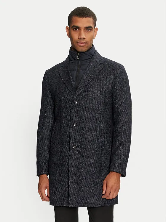 Wollmantel · Dunkelblau