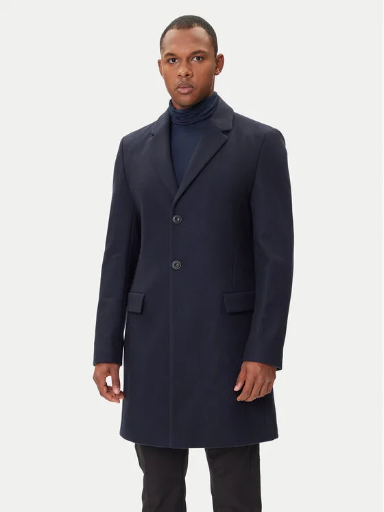 Wollmantel · Dunkelblau