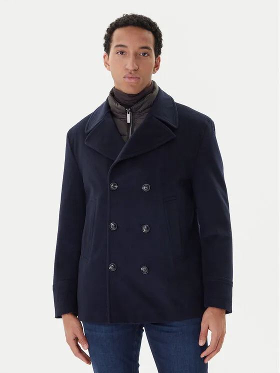 Wollmantel · Dunkelblau