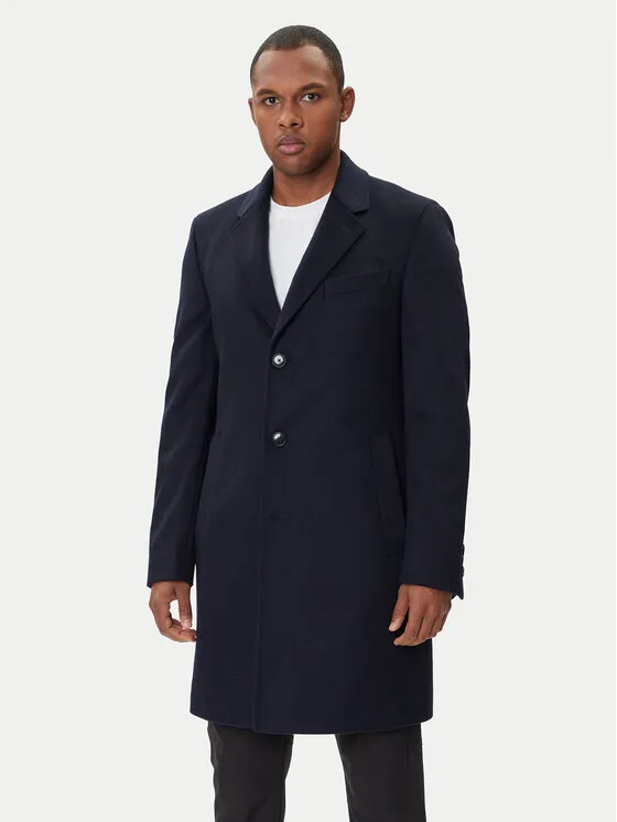 Wollmantel · Dunkelblau