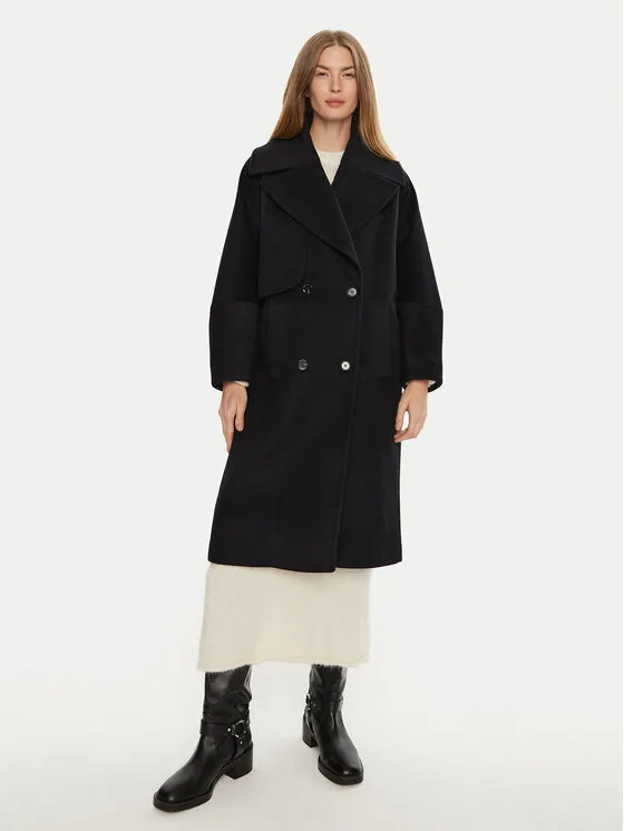 Wollmantel · Dunkelblau