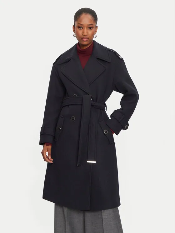 Wollmantel · Dunkelblau