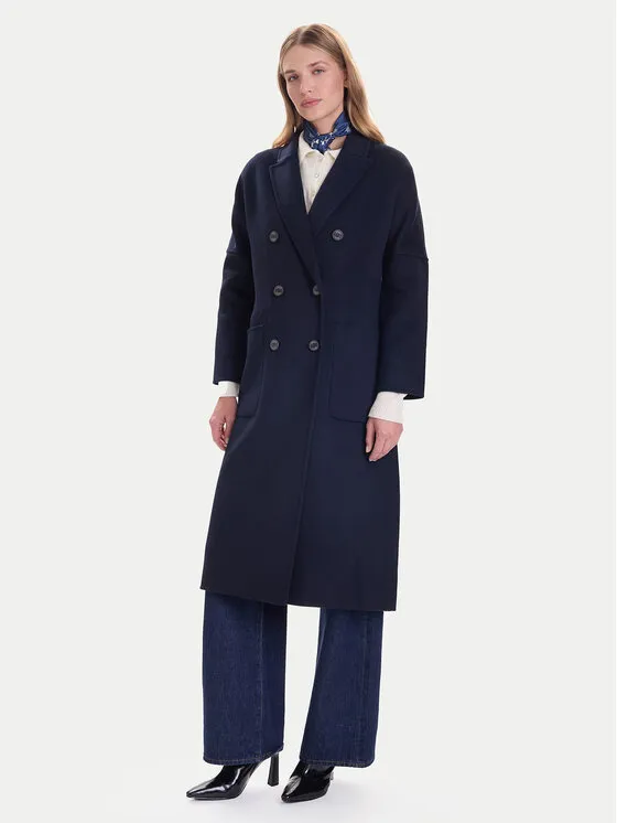 Wollmantel · Dunkelblau