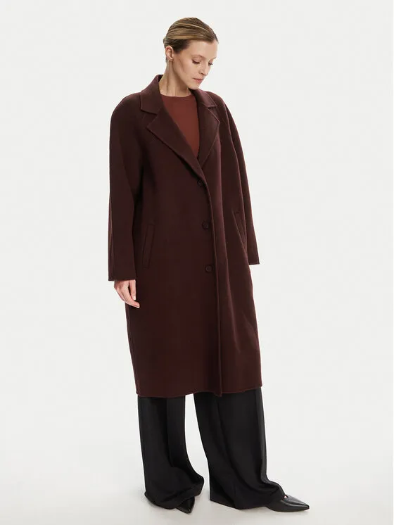 Wollmantel · Dunkelrot
