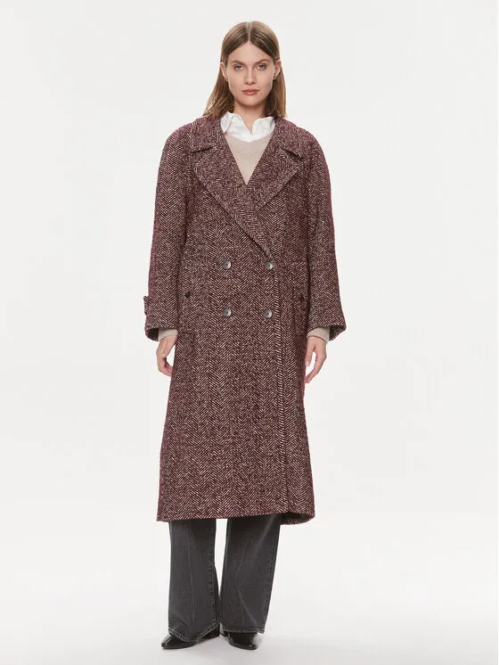 Wollmantel · Dunkelrot