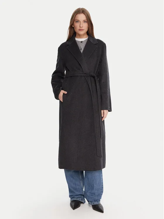 Wollmantel · Grau