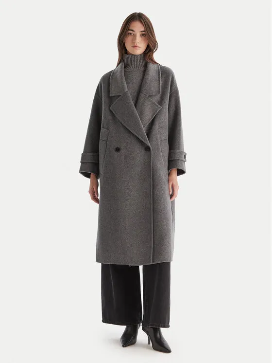 Wollmantel · Grau