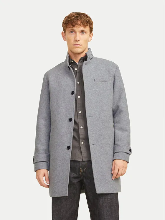 Wollmantel · Grau