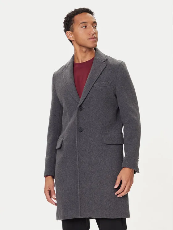 Wollmantel · Grau