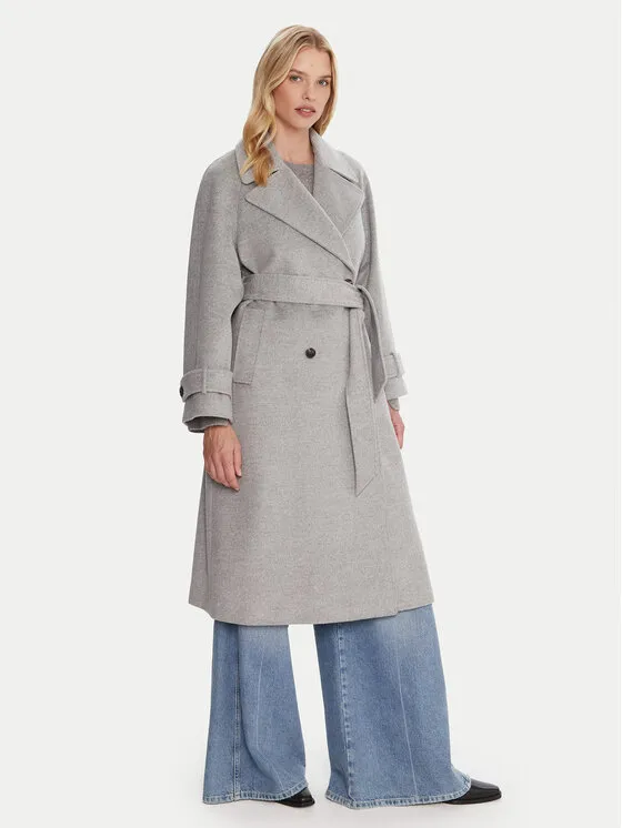 Wollmantel · Grau