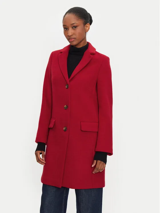 Wollmantel · Rot