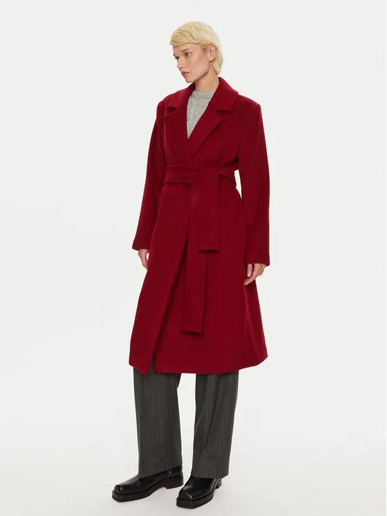 Wollmantel · Rot