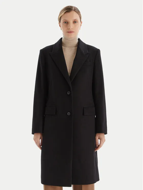 Wollmantel · Schwarz