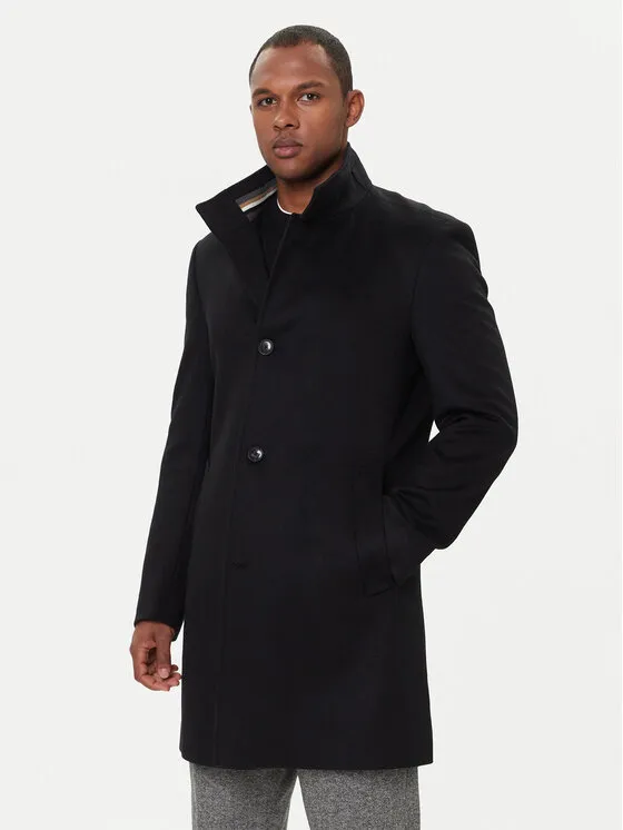 Wollmantel · Schwarz