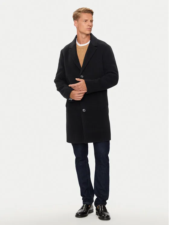 Wollmantel · Schwarz
