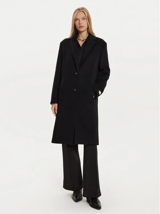 Wollmantel · Schwarz