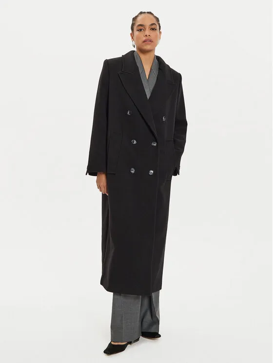 Wollmantel · Schwarz