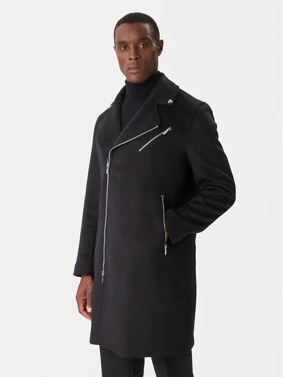 Wollmantel · Schwarz