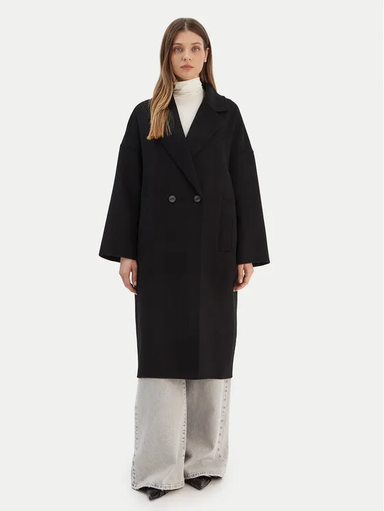 Wollmantel · Schwarz