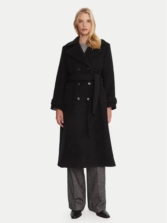 Wollmantel · Schwarz