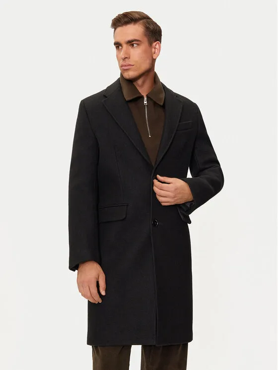 Wollmantel · Schwarz