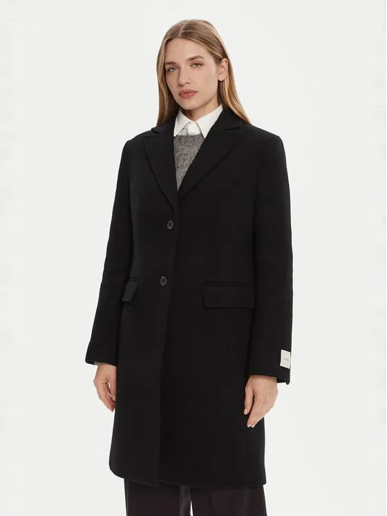 Wollmantel · Schwarz