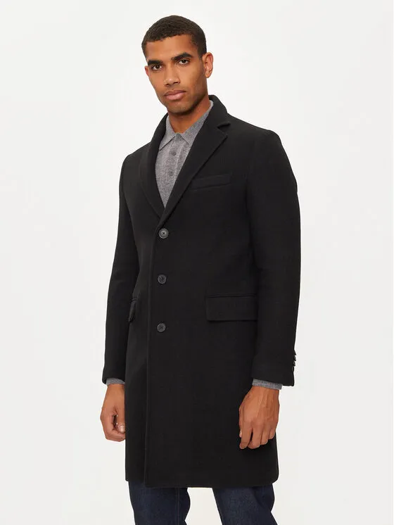 Wollmantel · Schwarz