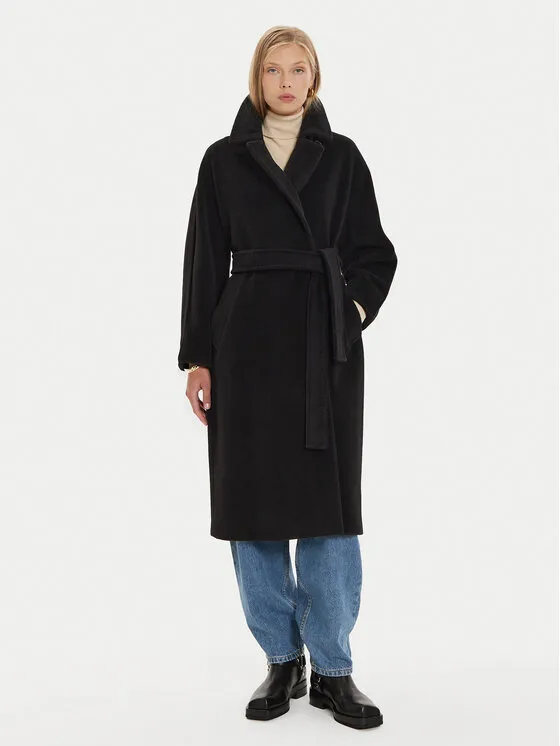 Wollmantel · Schwarz