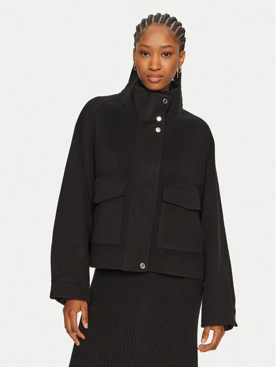 Wollmantel · Schwarz