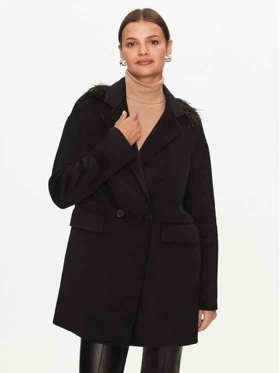 Wollmantel · Schwarz