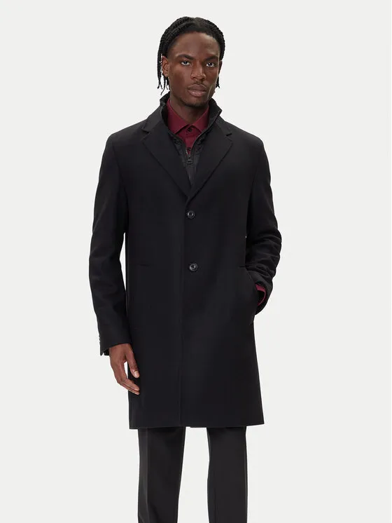 Wollmantel · Schwarz