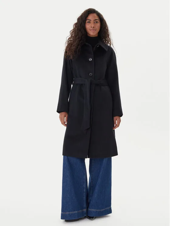 Wollmantel · Schwarz