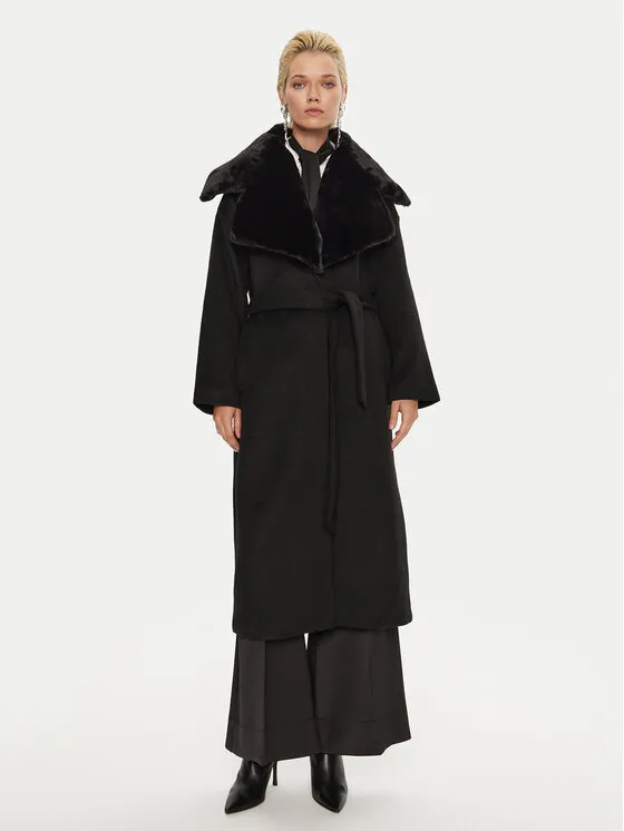 Wollmantel · Schwarz