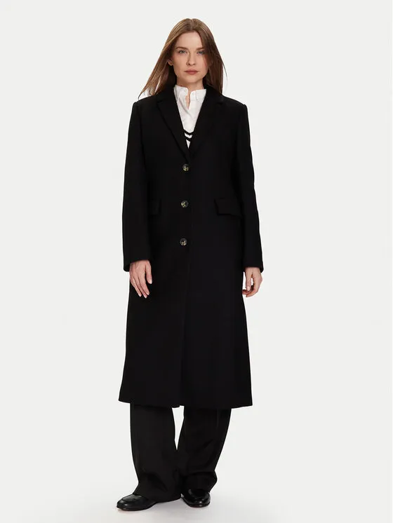 Wollmantel · Schwarz