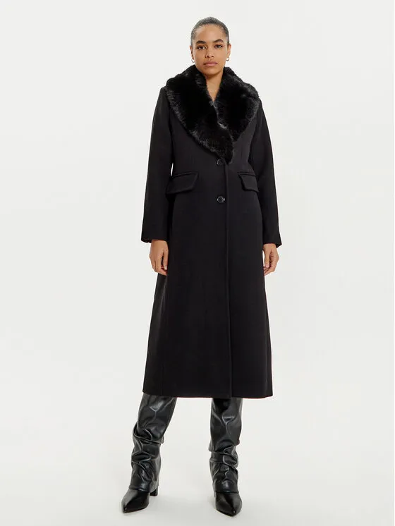 Wollmantel · Schwarz