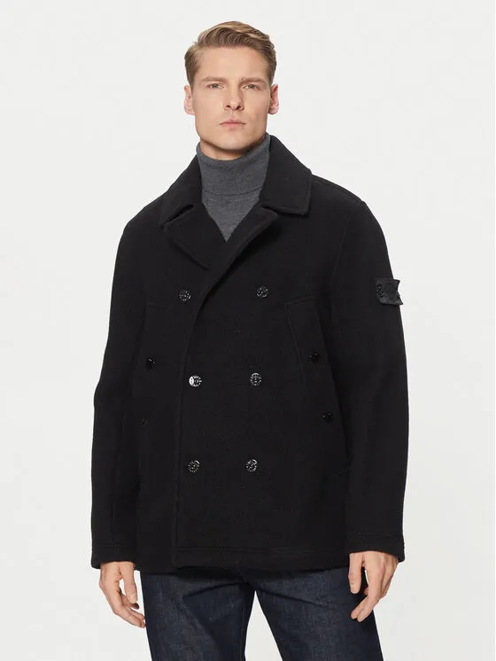 Wollmantel · Schwarz