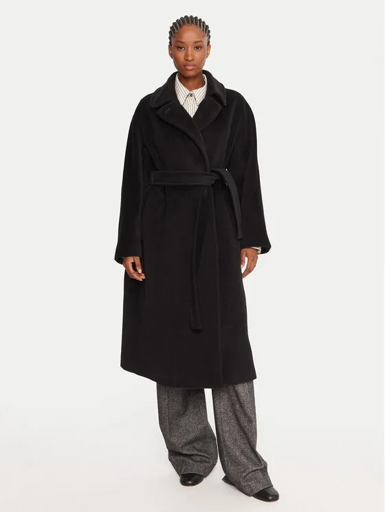 Wollmantel · Schwarz