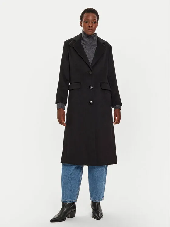 Wollmantel · Schwarz
