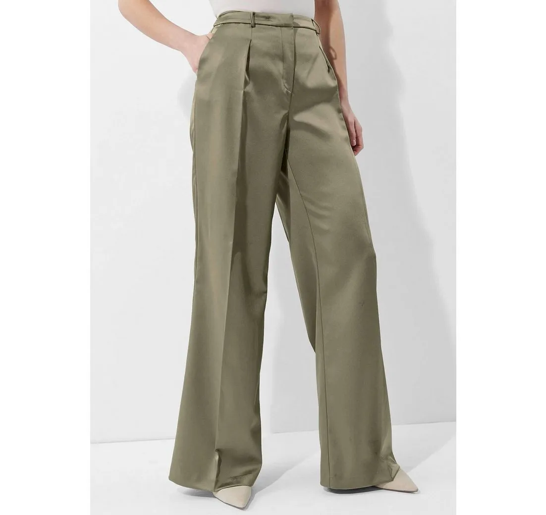 ALBA MODA Bügelfaltenhose Weite Hose im Marlene-Stil