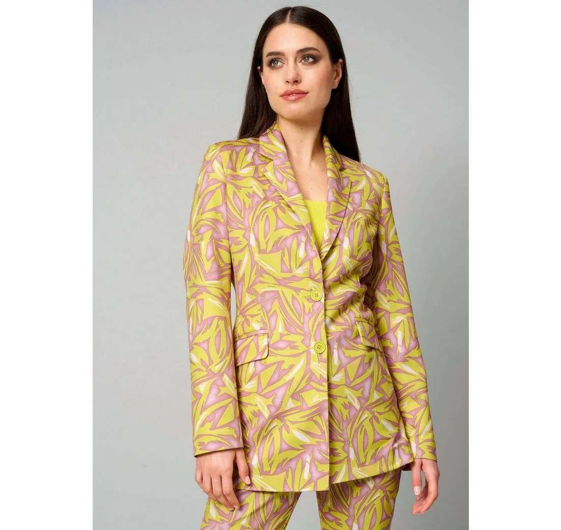 ALBA MODA Kurzblazer Blazer mit grafischem Print