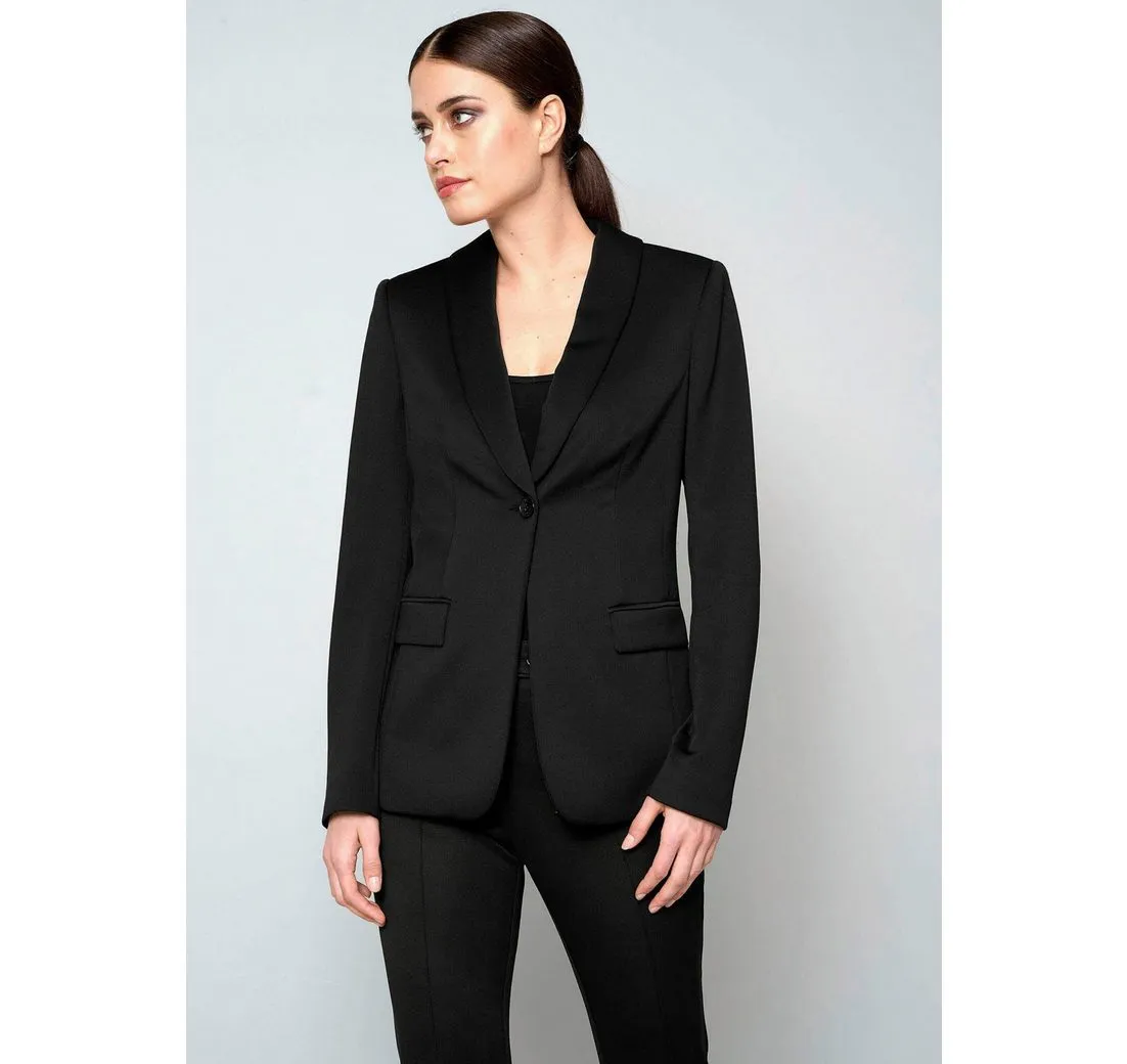 ALBA MODA Kurzblazer Blazer mit Schalkragen